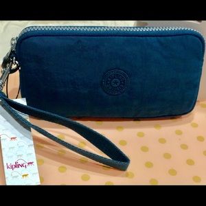 New Kipling Canard Bernard Wristlet Zip Wallet